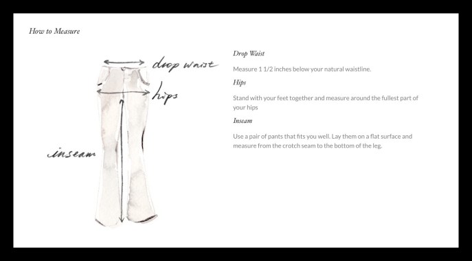 Sizing help for bottoms