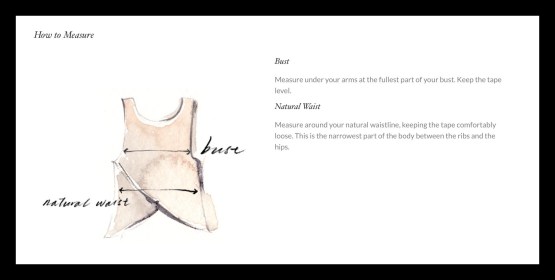 Sizing help for tops and camis