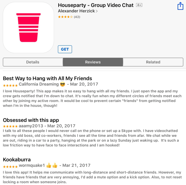   Houseparty - Group Video Chat App