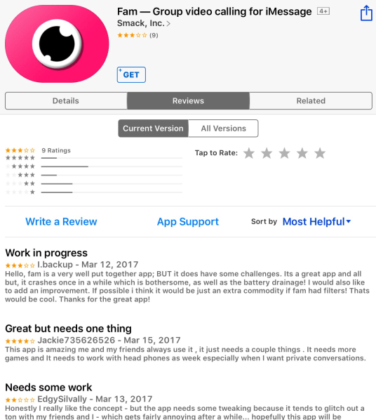 Fam iMessage Video Chat App