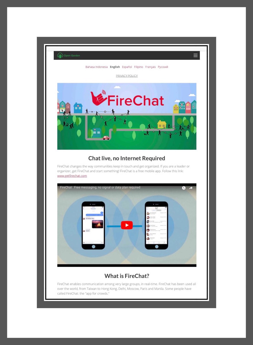 FireChat's Website